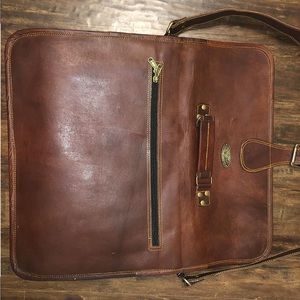 Genuine leather satchel Bag